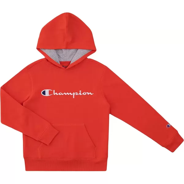 imageChampion Boys Hoodie for Kids Sweatshirt Fleece Youth Pullover With HoodOrange