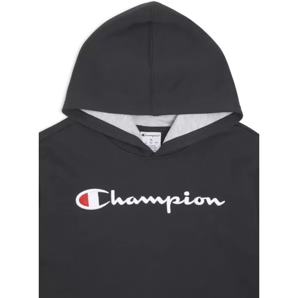 imageChampion Boys Hoodie for Kids Sweatshirt Fleece Youth Pullover With HoodSignature Black
