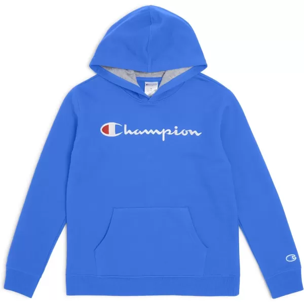 imageChampion Boys Hoodie for Kids Sweatshirt Fleece Youth Pullover With HoodSignature Blue