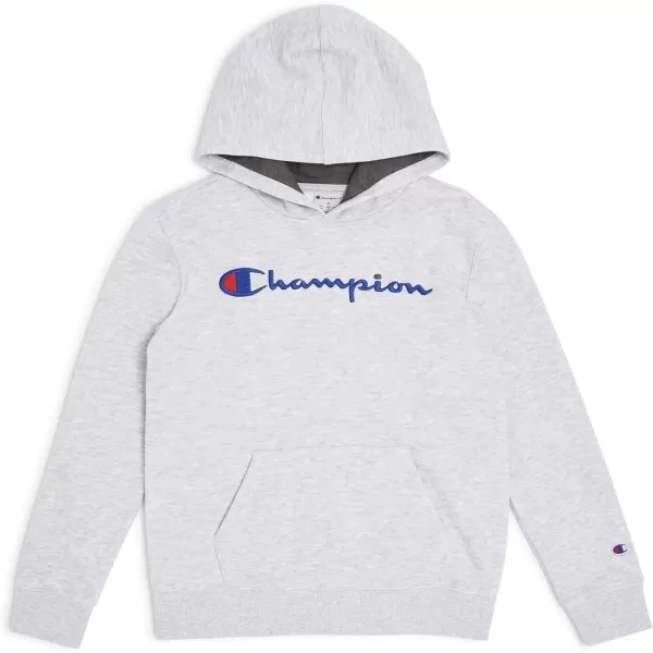imageChampion Boys Hoodie for Kids Sweatshirt Fleece Youth Pullover With HoodSignature Grey Heather
