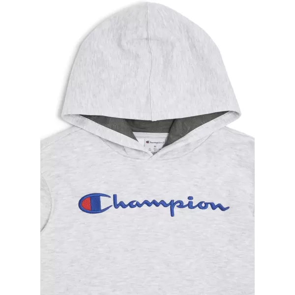 imageChampion Boys Hoodie for Kids Sweatshirt Fleece Youth Pullover With HoodSignature Grey Heather