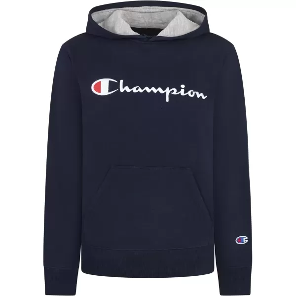 imageChampion Boys Hoodie for Kids Sweatshirt Fleece Youth Pullover With HoodSignature Navy Blue