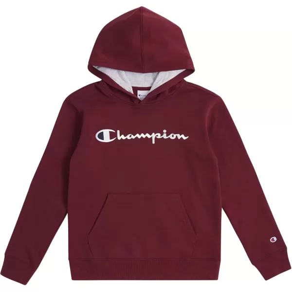 imageChampion Boys Hoodie for Kids Sweatshirt Fleece Youth Pullover With HoodWine