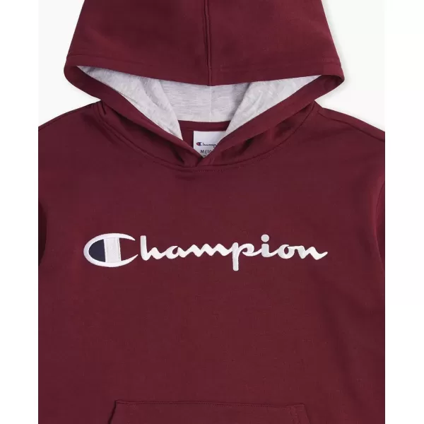 imageChampion Boys Hoodie for Kids Sweatshirt Fleece Youth Pullover With HoodWine