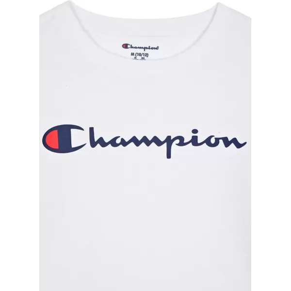 imageChampion Boys Long Sleeve Tee Shirt Kids TopsSignature Bright White