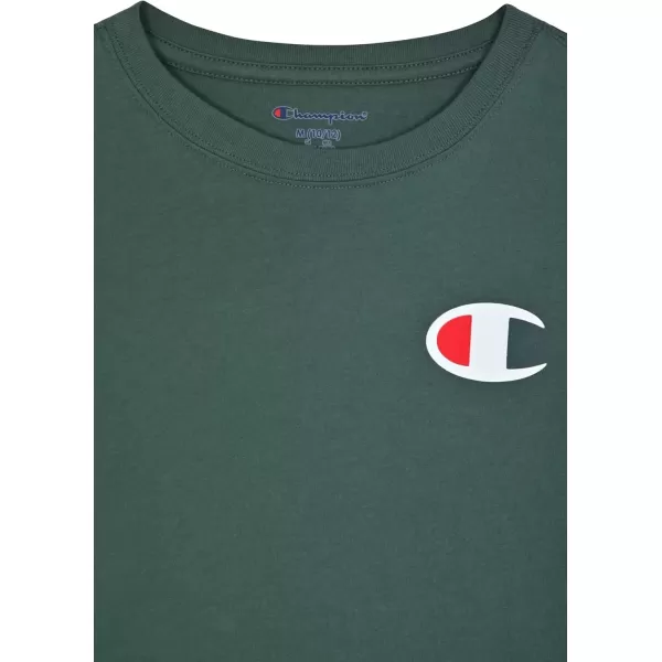 imageChampion Boys Long Sleeve Tee Shirt Kids TopsSignature Dark Forest Green