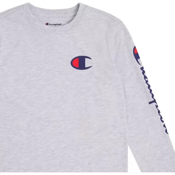 imageChampion Boys Long Sleeve Tee Shirt Kids TopsSignature Grey Heather