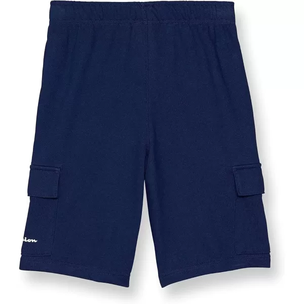 imageChampion Boys Men Athletic Shorts with Cargo Pockets 8quotNavy Small Script