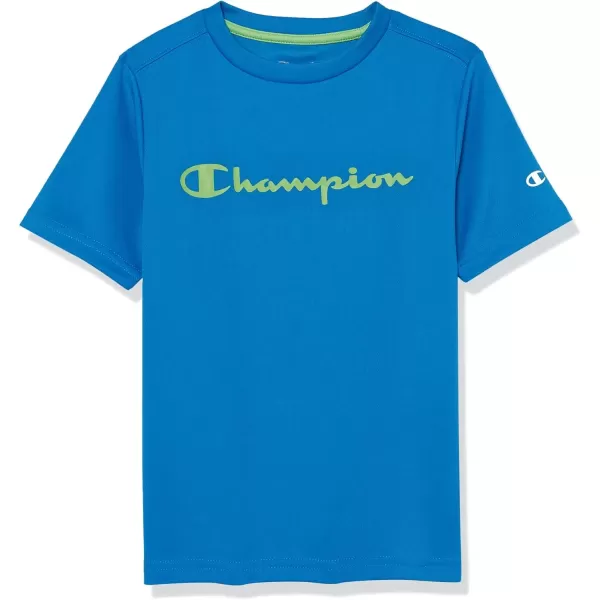 imageChampion Boys Short Sleeve TShirtLiving in Blue Script