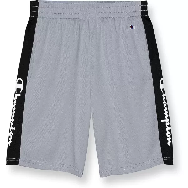 imageChampion Boys Shorts Athletic Shorts for Boys Lightweight Shorts for Kids Graphics 8quotConcreteBlack Script