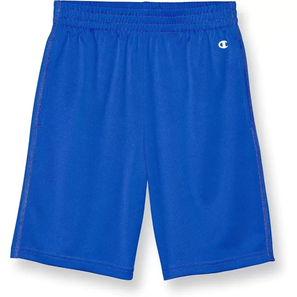 imageChampion Boys Shorts Athletic Shorts for Boys Lightweight Shorts for Kids Graphics 8quotLiving in Blue Reflective C Logo