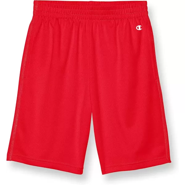 imageChampion Boys Shorts Athletic Shorts for Boys Lightweight Shorts for Kids Graphics 8quotScarlet Reflective C Logo