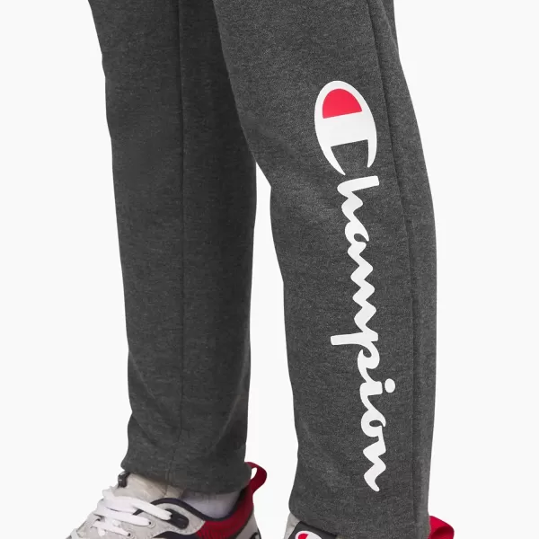 imageChampion Boys Sweatpant Heritage Collection Slim Fit Brushed Fleece Boys Joggers for KidsCharcoal Heather