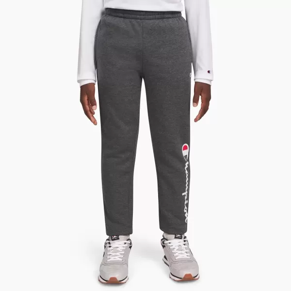 imageChampion Boys Sweatpant Heritage Collection Slim Fit Brushed Fleece Boys Joggers for KidsCharcoal Heather