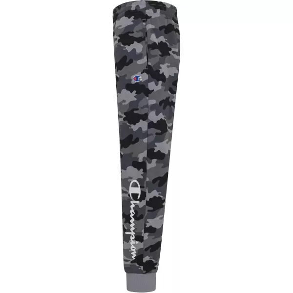 imageChampion Boys Sweatpant Heritage Collection Slim Fit Brushed Fleece Boys Joggers for KidsConcrete Camo