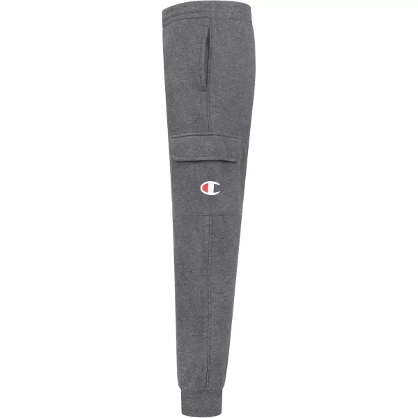 imageChampion Boys Sweatpant Heritage Collection Slim Fit Brushed Fleece Boys Joggers for KidsGranite HeatherCargo Pocket