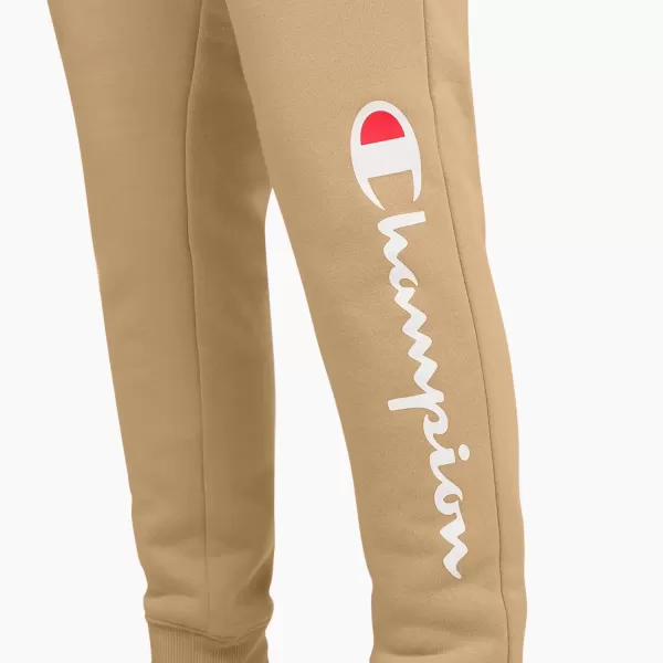imageChampion Boys Sweatpant Heritage Collection Slim Fit Brushed Fleece Boys Joggers for KidsKhaki