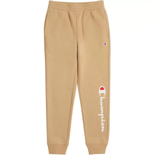 imageChampion Boys Sweatpant Heritage Collection Slim Fit Brushed Fleece Boys Joggers for KidsKhaki