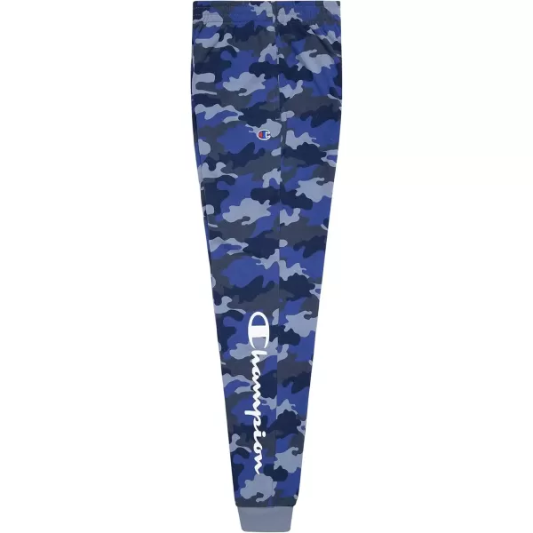 imageChampion Boys Sweatpant Heritage Collection Slim Fit Brushed Fleece Boys Joggers for KidsNavy Camo
