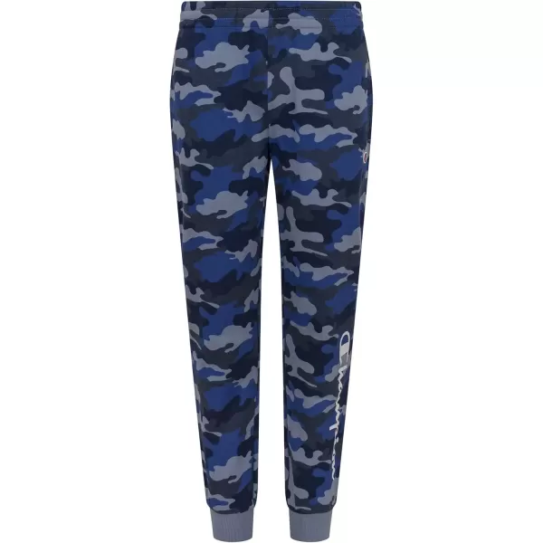 imageChampion Boys Sweatpant Heritage Collection Slim Fit Brushed Fleece Boys Joggers for KidsNavy Camo