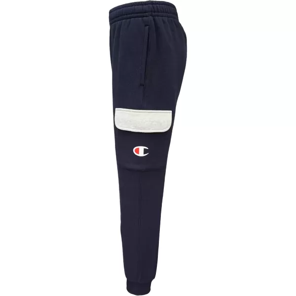 imageChampion Boys Sweatpant Heritage Collection Slim Fit Brushed Fleece Boys Joggers for KidsNavy Cargo C