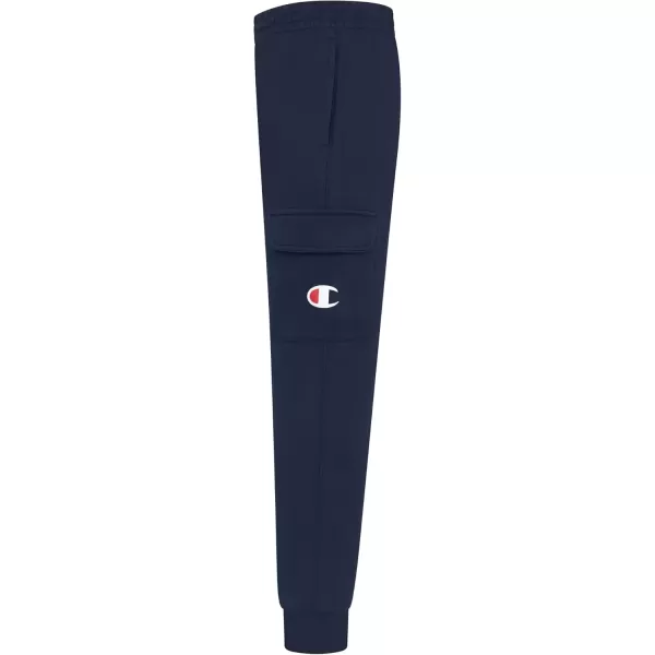 imageChampion Boys Sweatpant Heritage Collection Slim Fit Brushed Fleece Boys Joggers for KidsNavyCargo Pocket