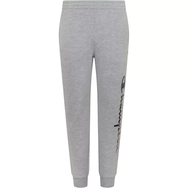 imageChampion Boys Sweatpant Heritage Collection Slim Fit Brushed Fleece Boys Joggers for KidsOxford Heather Camo Script