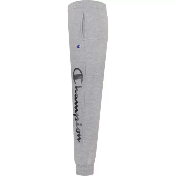 imageChampion Boys Sweatpant Heritage Collection Slim Fit Brushed Fleece Boys Joggers for KidsOxford Heather Camo Script