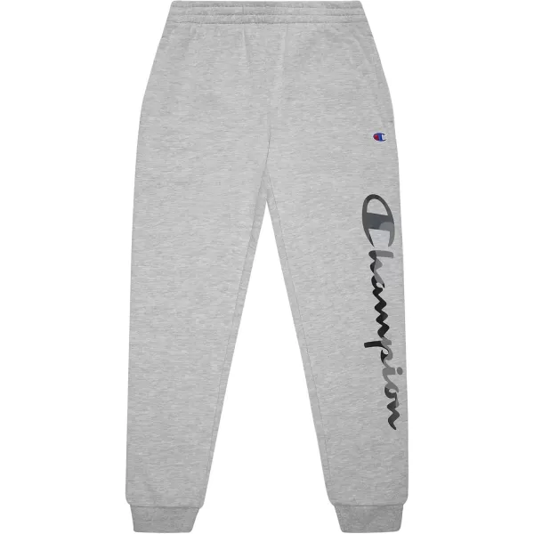 imageChampion Boys Sweatpant Heritage Collection Slim Fit Brushed Fleece Boys Joggers for KidsOxford Heather Camo Script