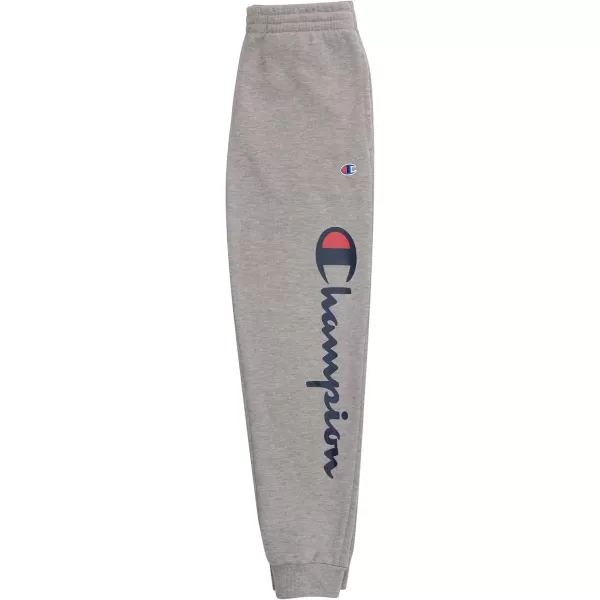 imageChampion Boys Sweatpant Heritage Collection Slim Fit Brushed Fleece Boys Joggers for KidsOxford Heather Script