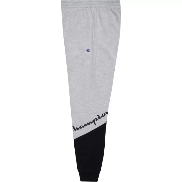 imageChampion Boys Sweatpant Heritage Collection Slim Fit Brushed Fleece Boys Joggers for KidsOxford HeatherBlackBlocked