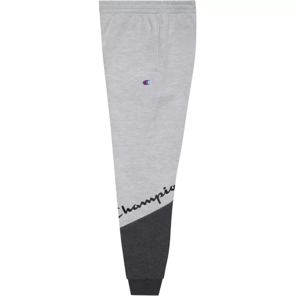 imageChampion Boys Sweatpant Heritage Collection Slim Fit Brushed Fleece Boys Joggers for KidsOxford HeatherGranite HeatherBlocked