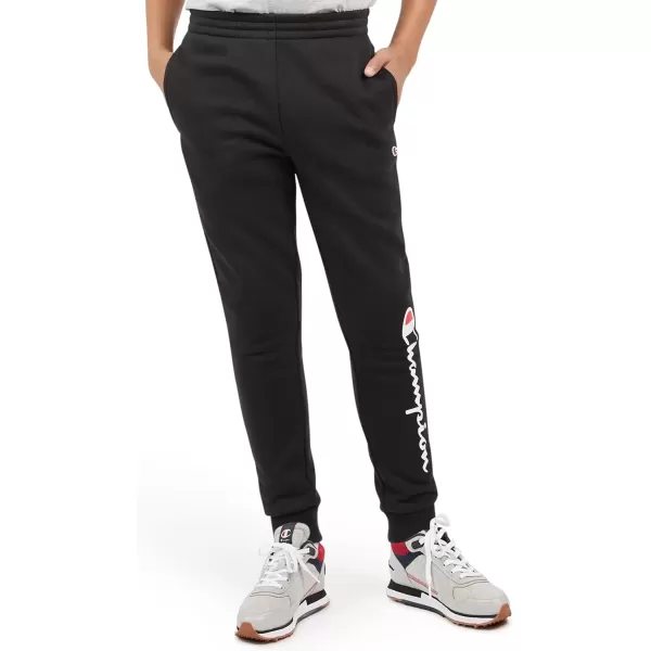 imageChampion Boys Sweatpant Heritage Collection Slim Fit Brushed Fleece Boys Joggers for KidsSignature Black