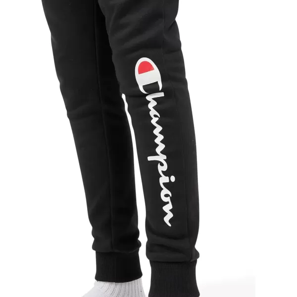imageChampion Boys Sweatpant Heritage Collection Slim Fit Brushed Fleece Boys Joggers for KidsSignature Black