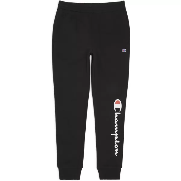 imageChampion Boys Sweatpant Heritage Collection Slim Fit Brushed Fleece Boys Joggers for KidsSignature Black