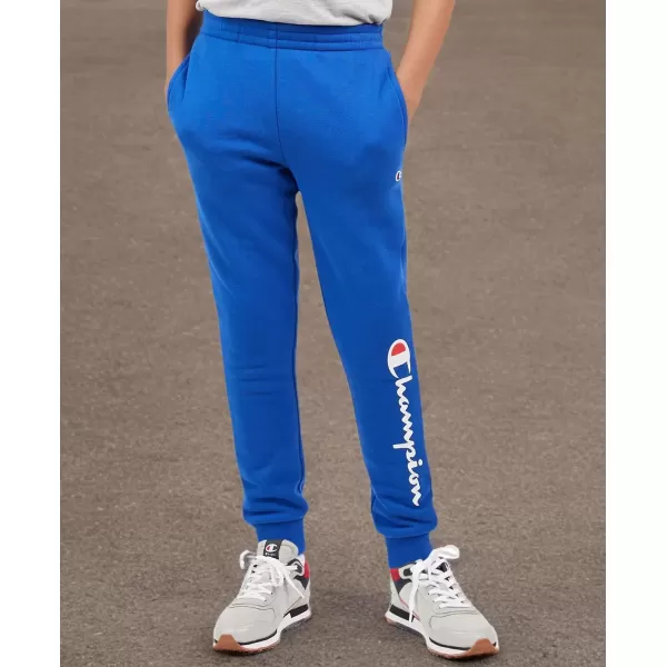 imageChampion Boys Sweatpant Heritage Collection Slim Fit Brushed Fleece Boys Joggers for KidsSignature Blue