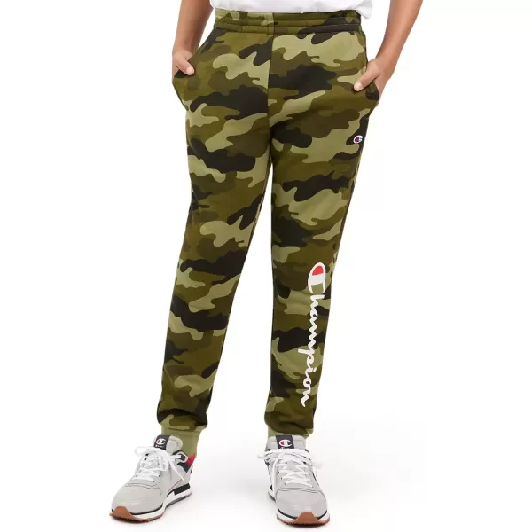 imageChampion Boys Sweatpant Heritage Collection Slim Fit Brushed Fleece Boys Joggers for KidsSignature Camoflauge