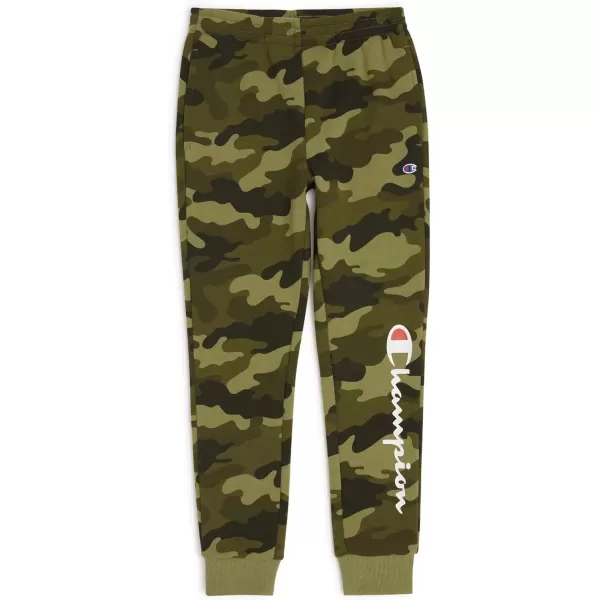 imageChampion Boys Sweatpant Heritage Collection Slim Fit Brushed Fleece Boys Joggers for KidsSignature Camoflauge