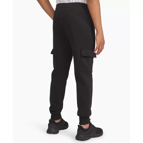 imageChampion Boys Sweatpant with Cargo Pockets Brushed Fleece Boys Cargo Joggers for KidsCargo Black