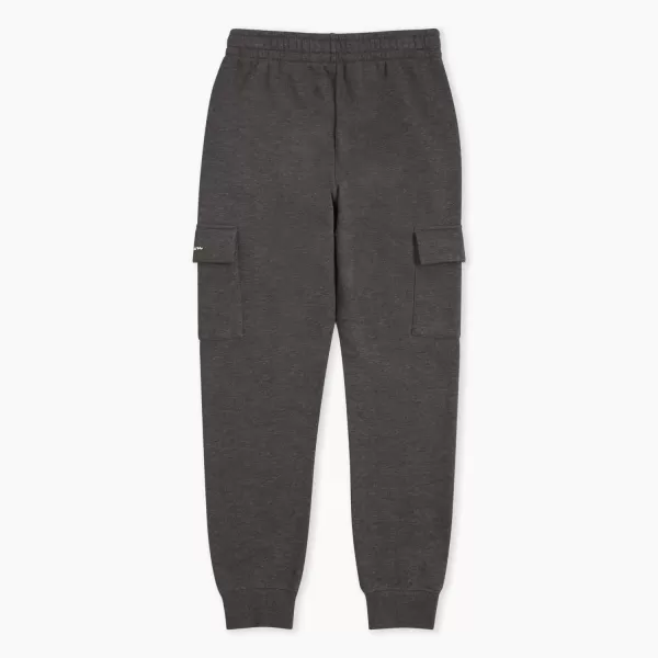 imageChampion Boys Sweatpant with Cargo Pockets Brushed Fleece Boys Cargo Joggers for KidsCargo Charcoal Heather