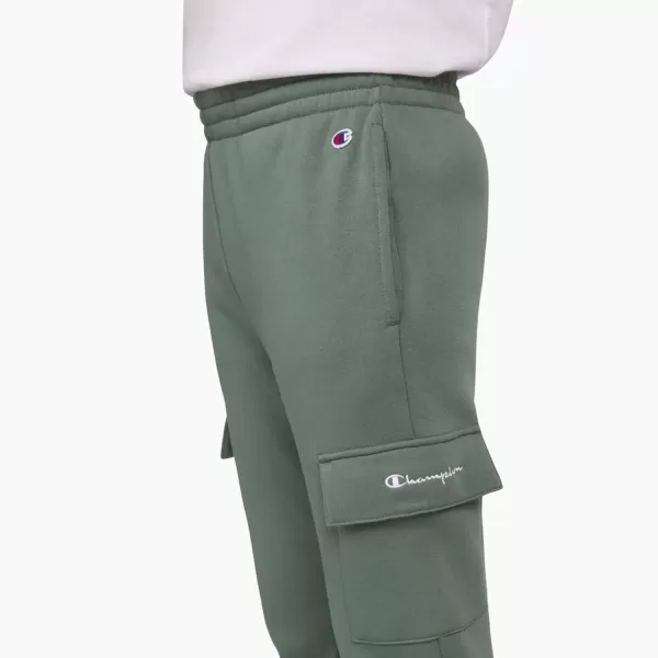 imageChampion Boys Sweatpant with Cargo Pockets Brushed Fleece Boys Cargo Joggers for KidsCargo Dark Forest Green