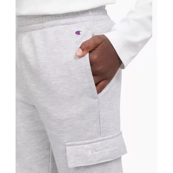 imageChampion Boys Sweatpant with Cargo Pockets Brushed Fleece Boys Cargo Joggers for KidsCargo Grey Heather