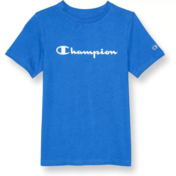 imageChampion Boys TShirtBozzetto Blue Script