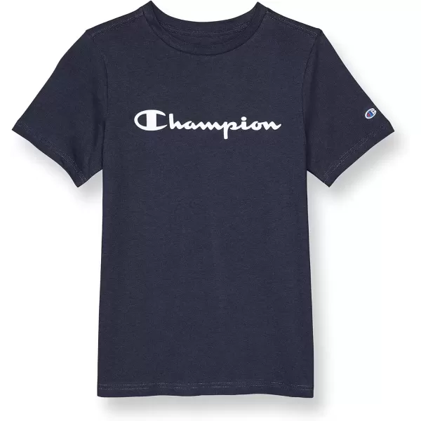 imageChampion Boys TShirtNavy Script