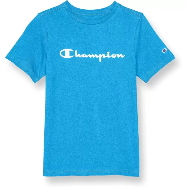 imageChampion Boys TShirtNew Palatinate Blue Script