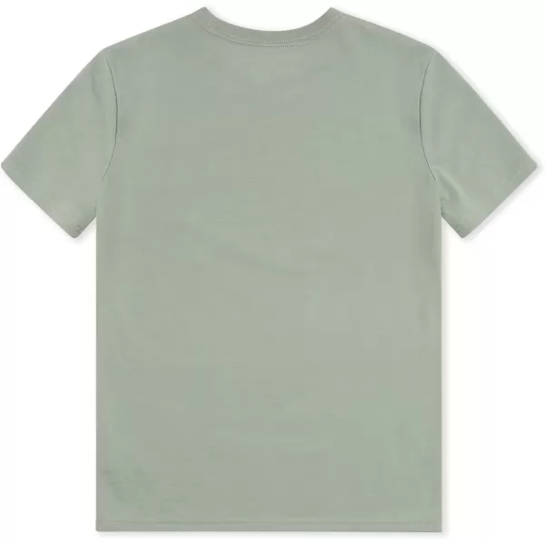 imageChampion Boys Tee Shirt Short Sleeve Logo TShirt for KidsSignature Pale Green