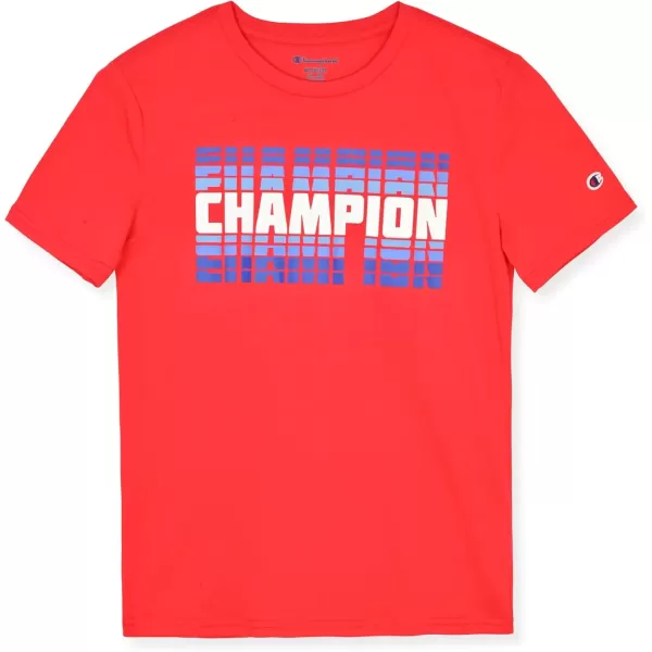 imageChampion Boys Tee Shirts 2 Pack Short Sleeve TShirts for Boys in Sizes 418Blackred