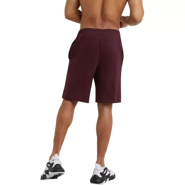 imageChampion Mens Shorts Lightweight Lounge Casual Jersey Knit Mens Shorts Weekend Shorts Reg Or Big ampamp TallMaroon C Patch Logo