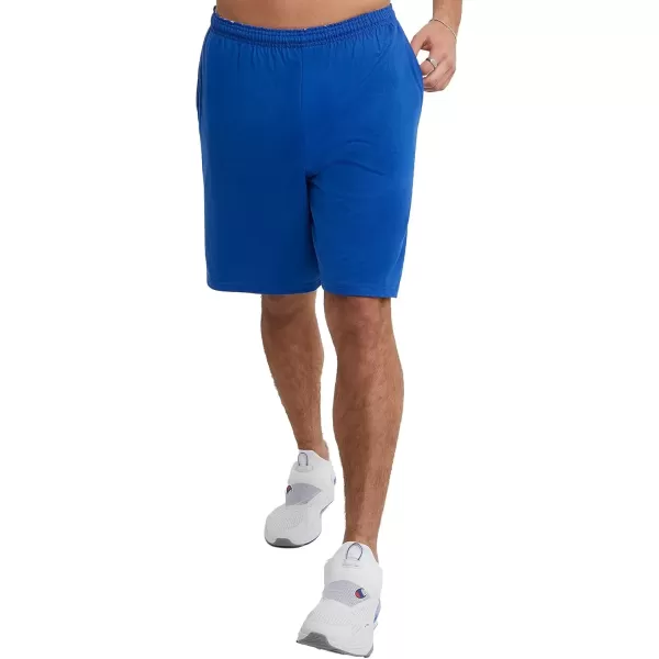 imageChampion Mens Shorts Lightweight Lounge Casual Jersey Knit Mens Shorts Weekend Shorts Reg Or Big ampamp TallSurf the Web C Patch Logo