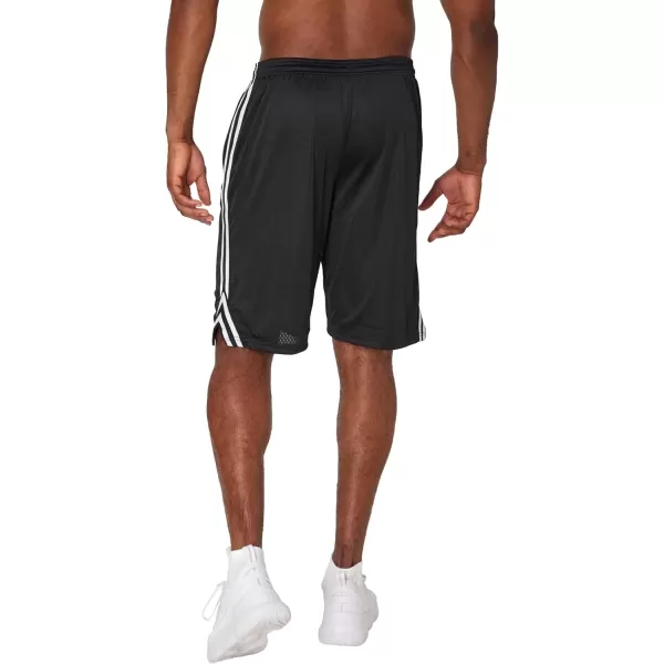 imageChampion Lacrosse Mesh Mens Athletic Training Shorts 10quot Big ampamp TallBlack C Patch Logo